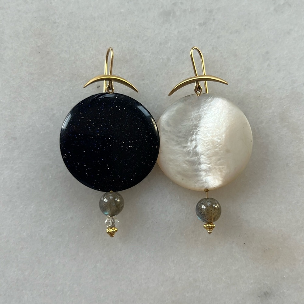 Gabriella Kiss Moon and Sky Earrings